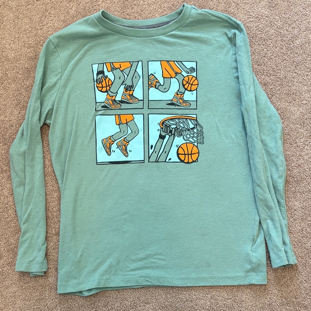 Old Navy Graphic Long Sleeve Shirt - Basketball
